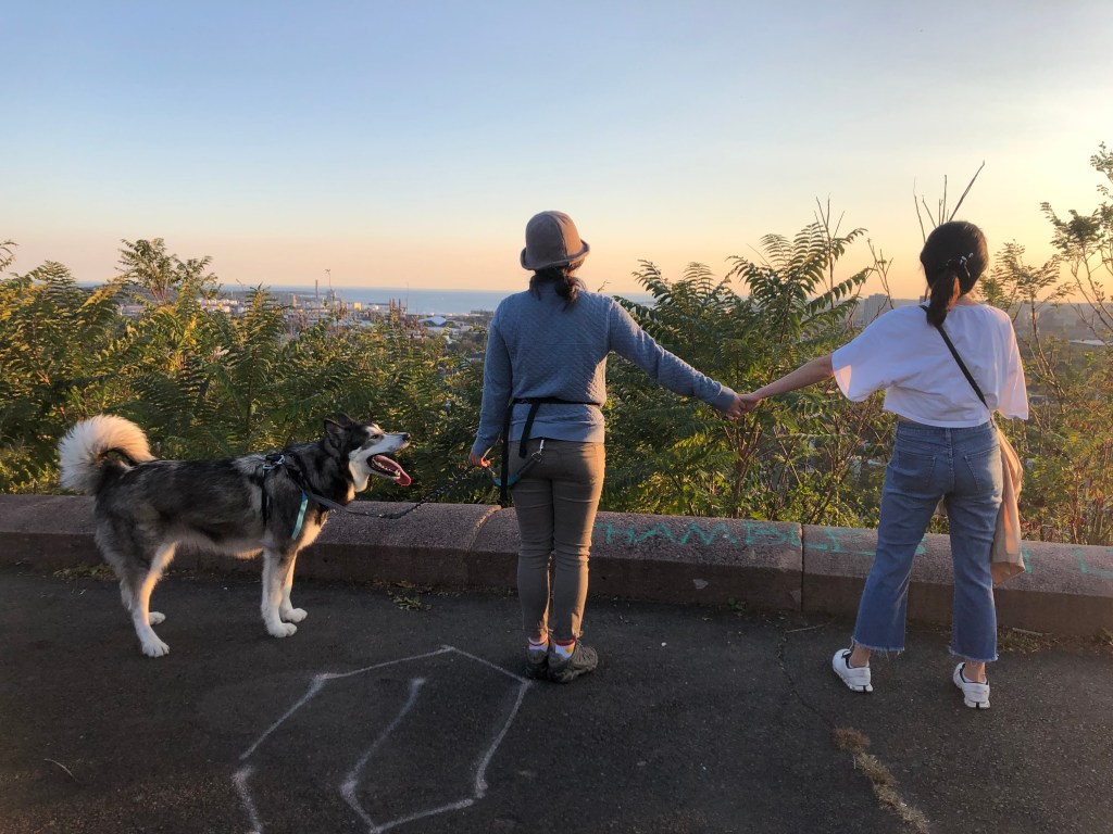 East Rock 에서 하이킹 